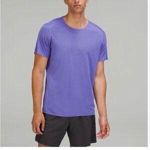 Limited Edition Fast and Free Men's Purple Short Sleeve Athletic Shirt